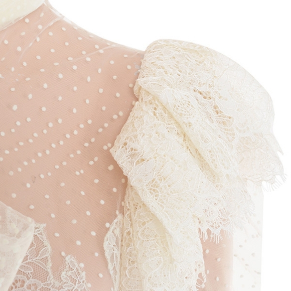 House of CB London Sheer Lace Blouse NWOT - Picture 4 of 10